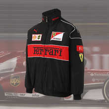 Carregar imagem no visualizador da galeria, Jaqueta FERRARI F1 Vintage FULL BLACK