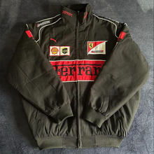 Carregar imagem no visualizador da galeria, Jaqueta FERRARI F1 Vintage FULL BLACK