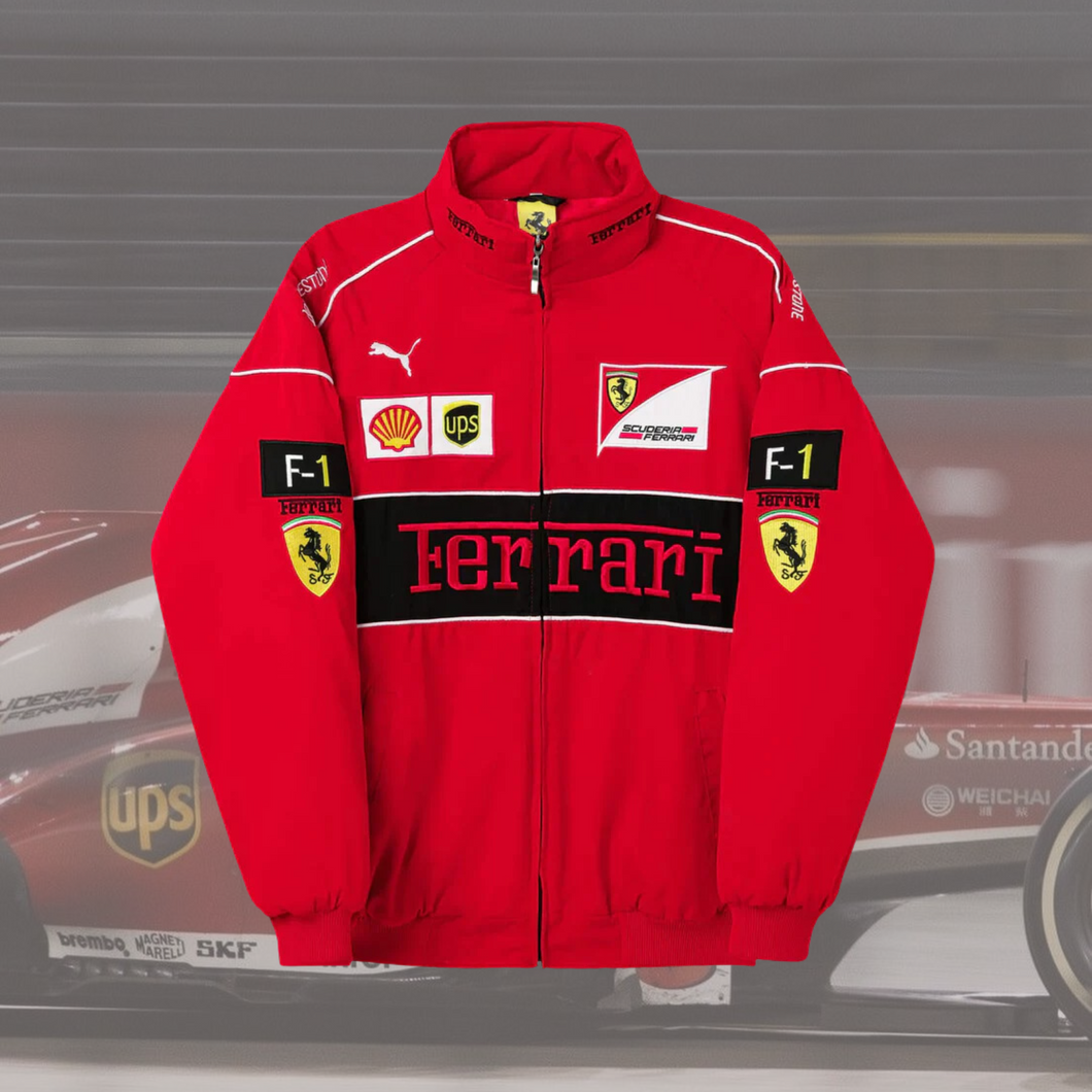 Jaqueta FERRARI F1 Vintage FULL RED